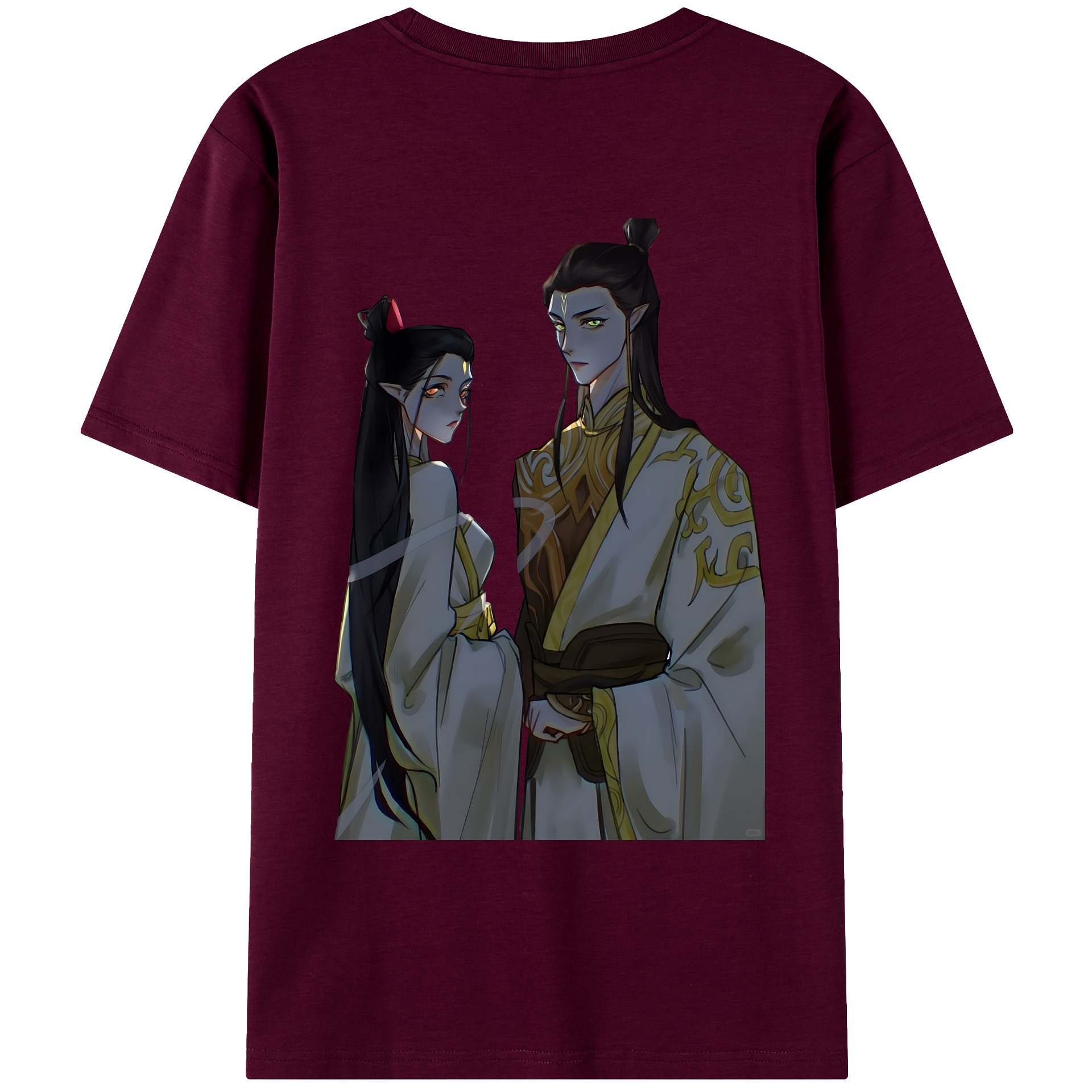（画像用） Ne Zha 2 ナタ 魔童の大暴れ レディース半袖Tシャツ(バックプリント)